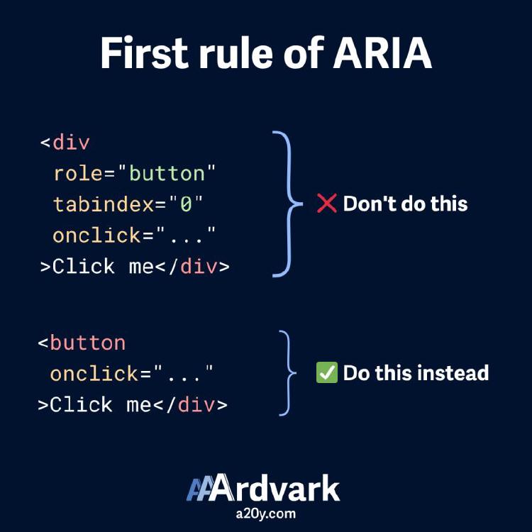 Accessibilité web : comprendre la première règle d’ARIA